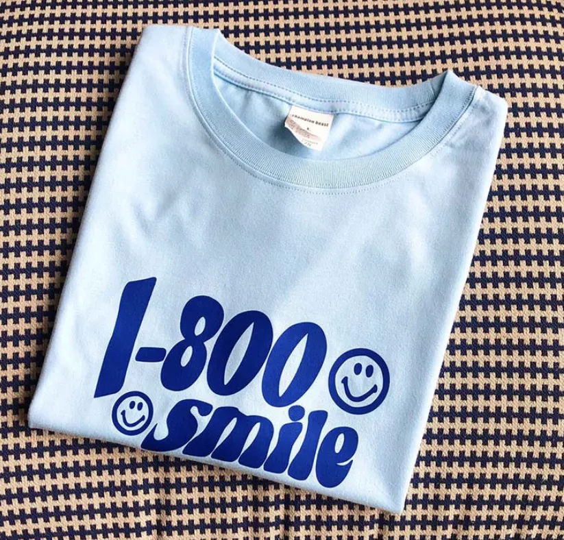 1-800 Smile T-Shirt With Smiley Print