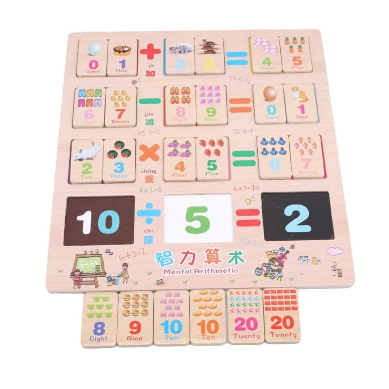 1Set Wooden Montessori Hundred Board Math 1 to 100 Consecutive Numbers Counting Toy Montessori Educational Wooden Toys for Child