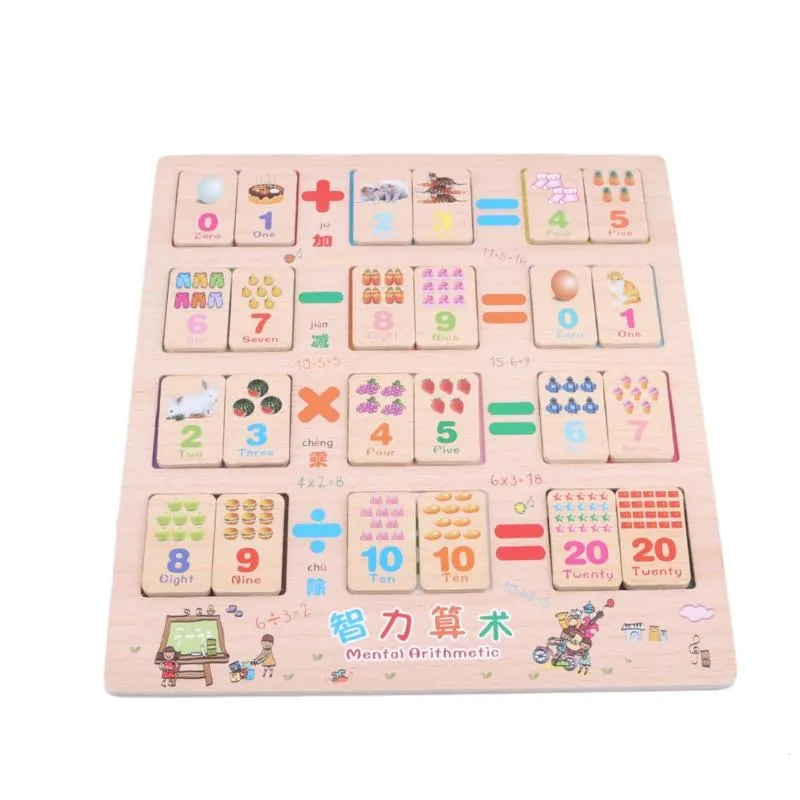 1Set Wooden Montessori Hundred Board Math 1 to 100 Consecutive Numbers Counting Toy Montessori Educational Wooden Toys for Child