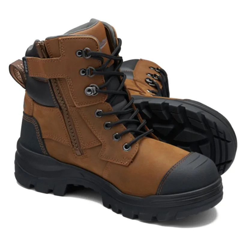 8066 Unisex Rotoflex Safety Boots - Saddle Brown