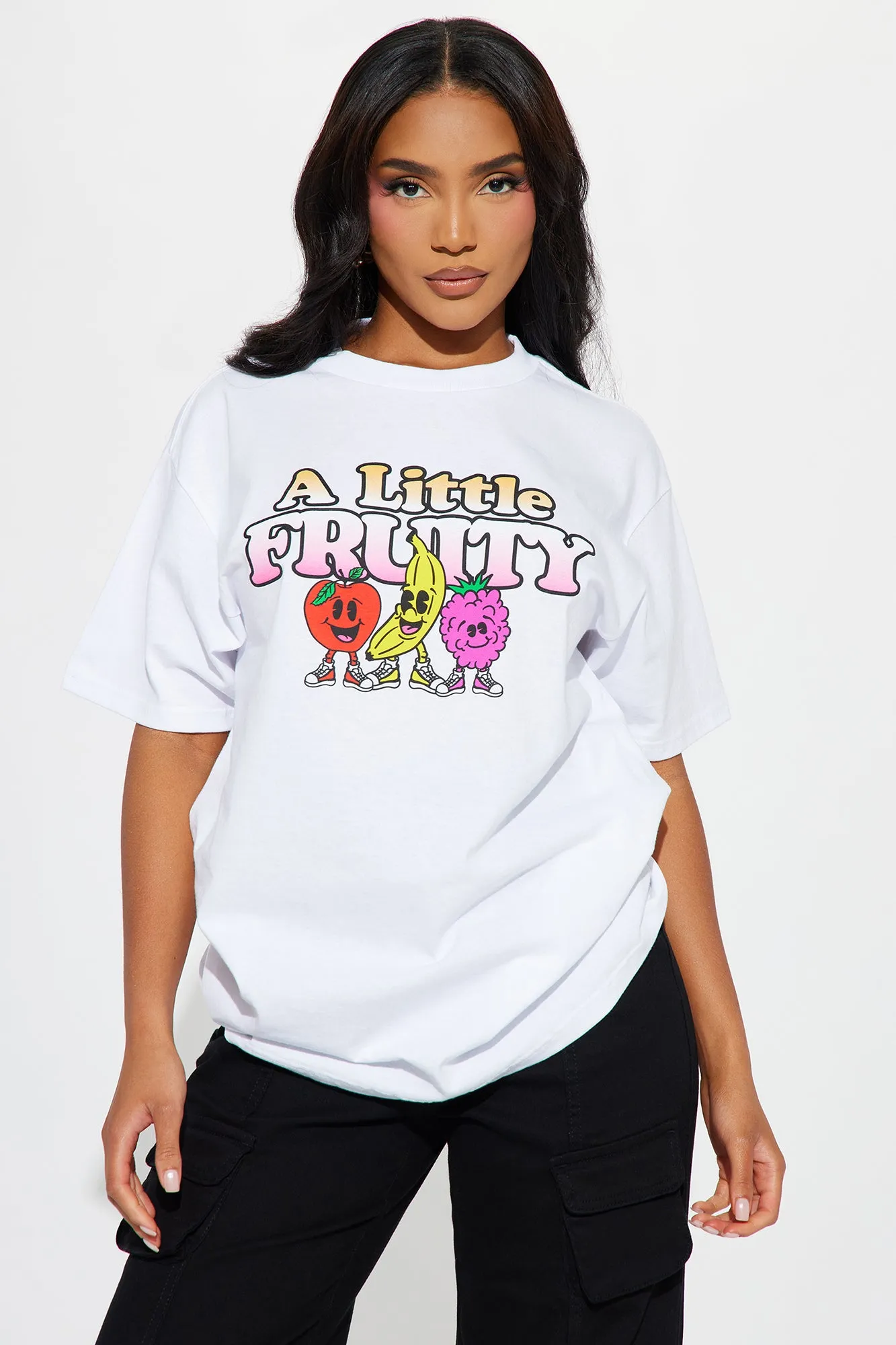 A Little Fruity Graphic Tee - White