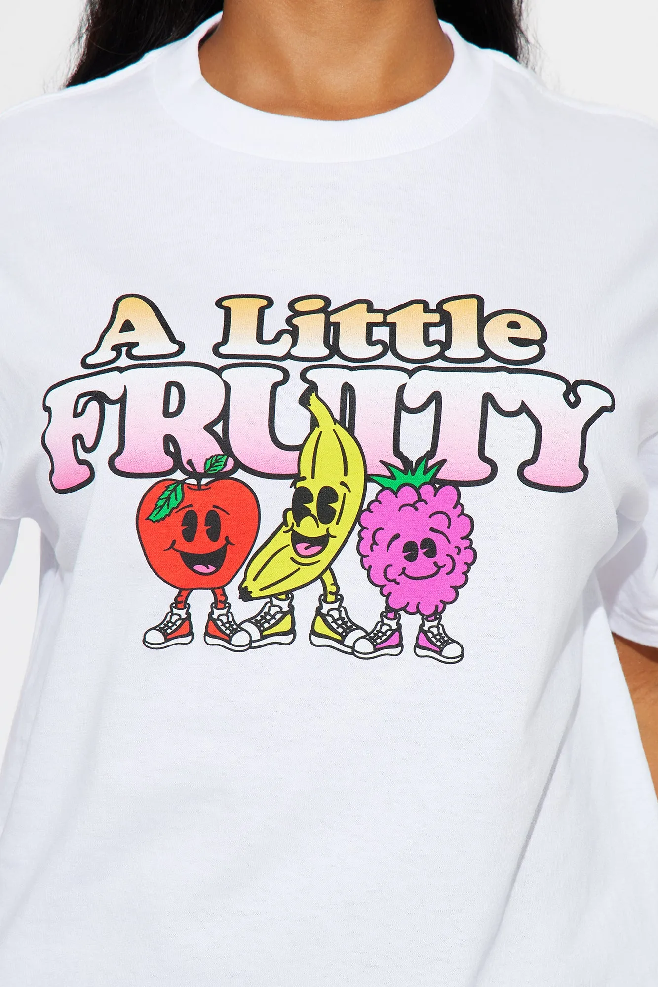 A Little Fruity Graphic Tee - White