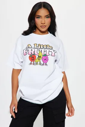 A Little Fruity Graphic Tee - White