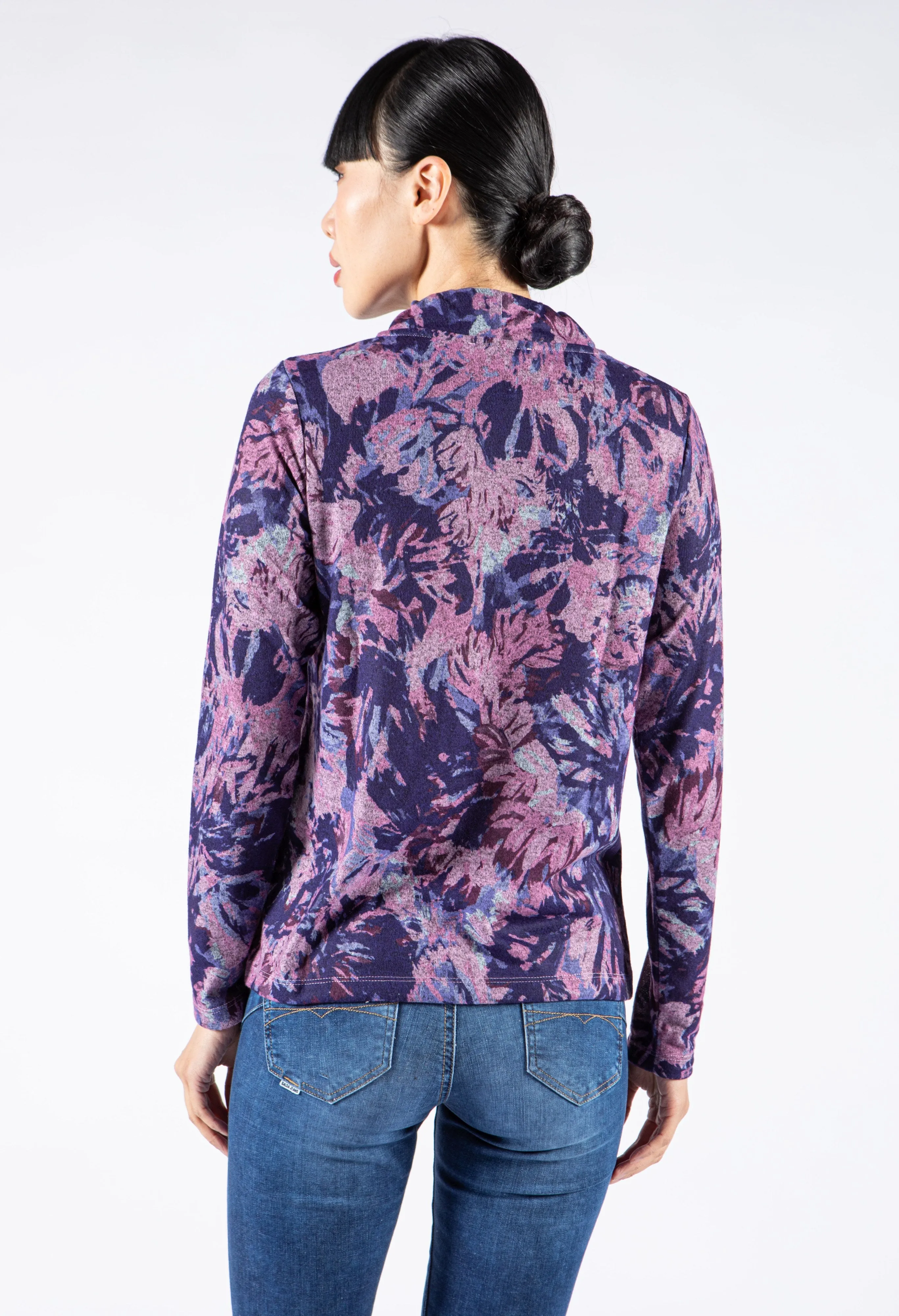 Abstract Floral Burst Sweatshirt