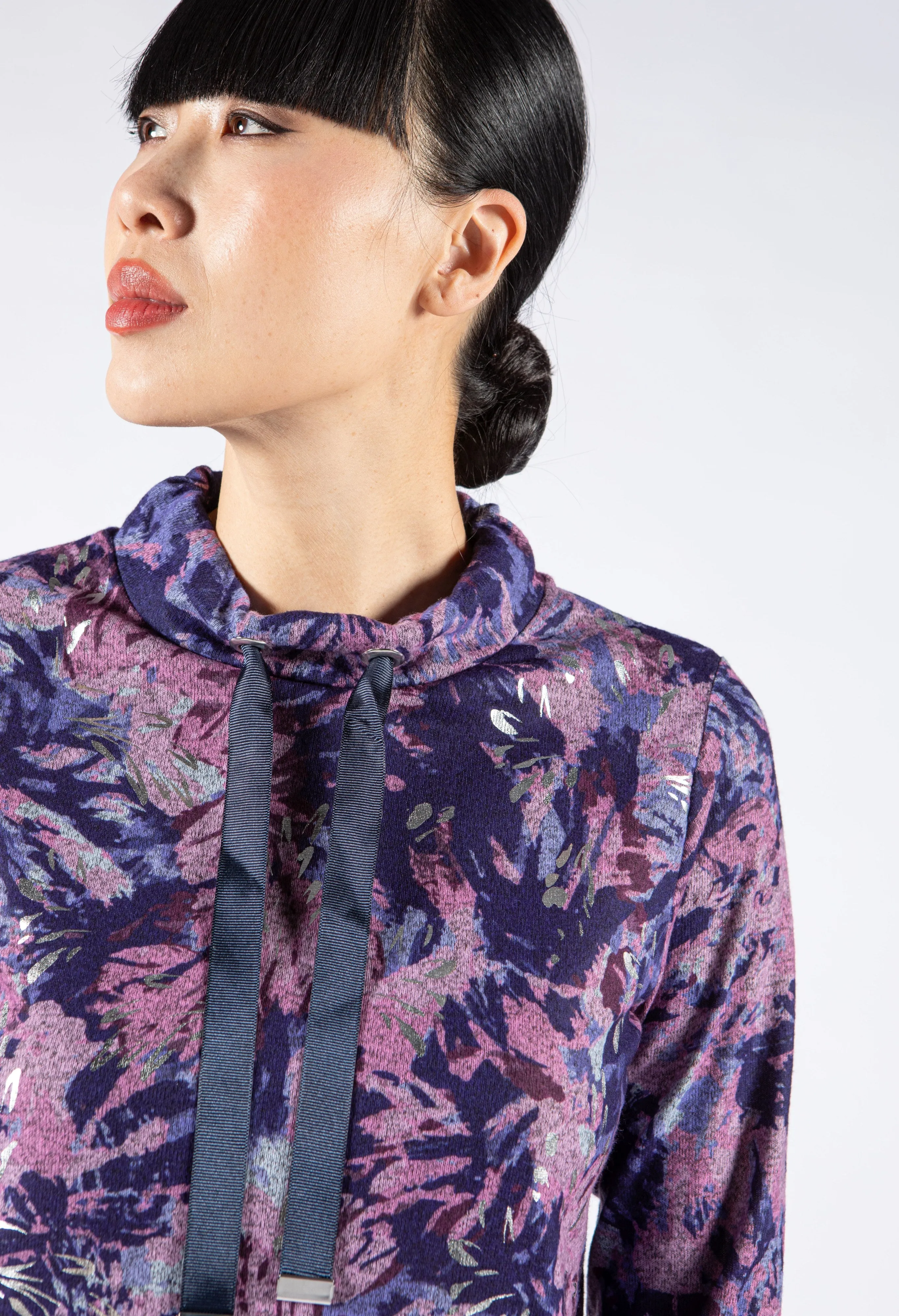 Abstract Floral Burst Sweatshirt