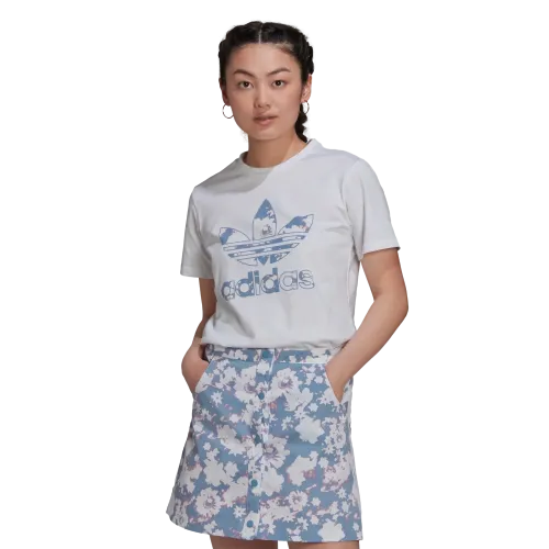 Adidas Women's Tee - White / Ambient Sky