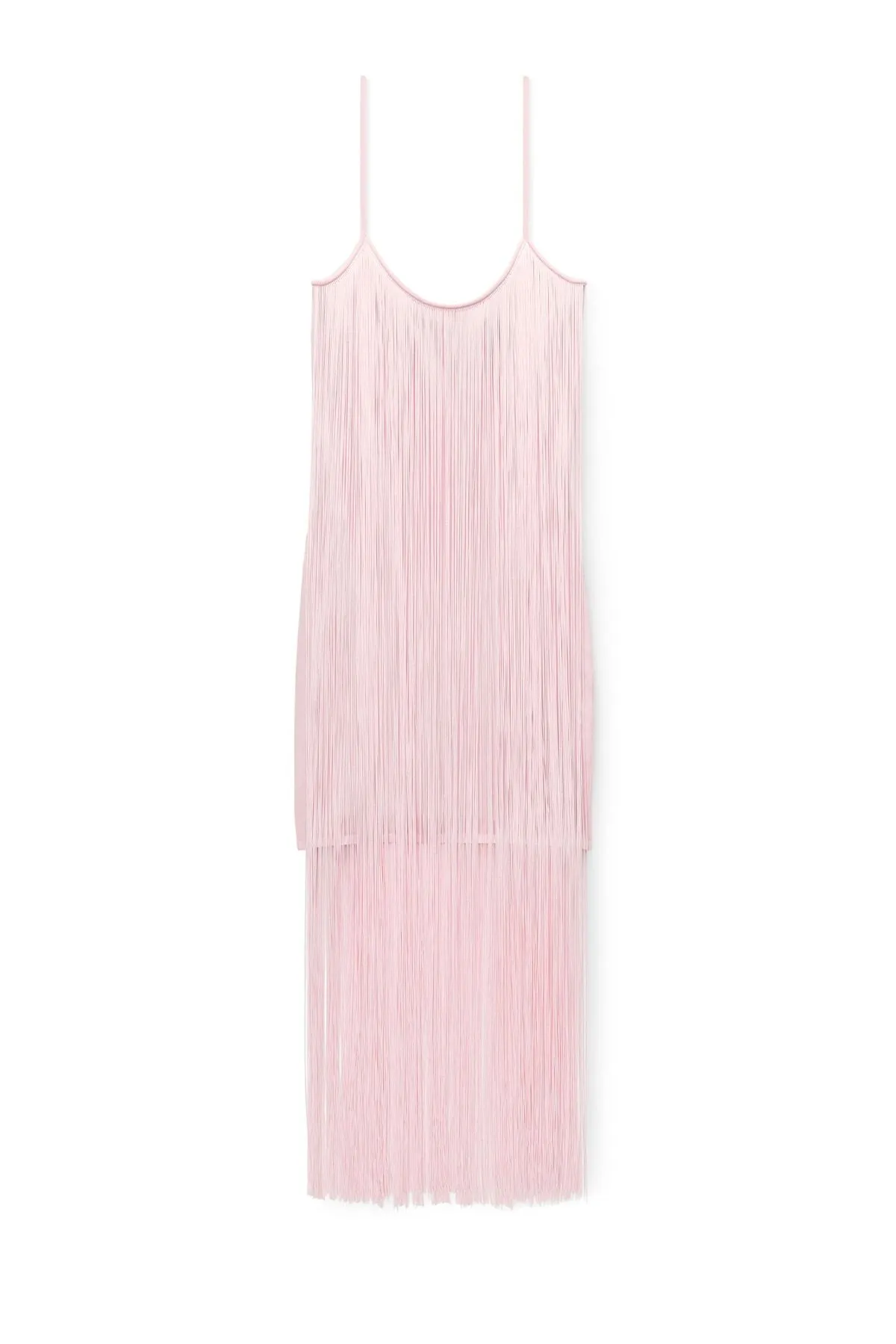 Alexander Wang Fringe Tank Mini Dress - Cradle Pink