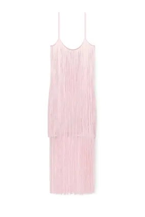 Alexander Wang Fringe Tank Mini Dress - Cradle Pink