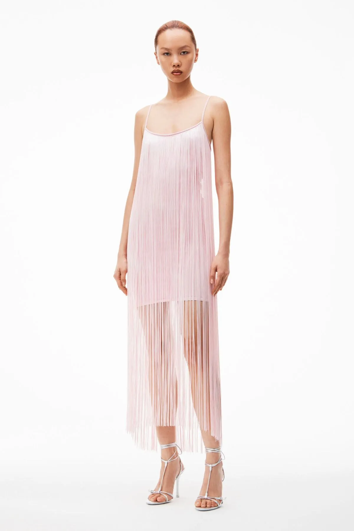 Alexander Wang Fringe Tank Mini Dress - Cradle Pink