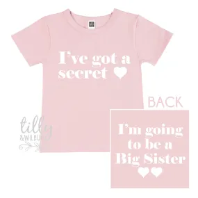 An original design and quality print from Australia's #1 Etsy seller for Expressive Wear - I've got a secret, I'm going to be a big sister