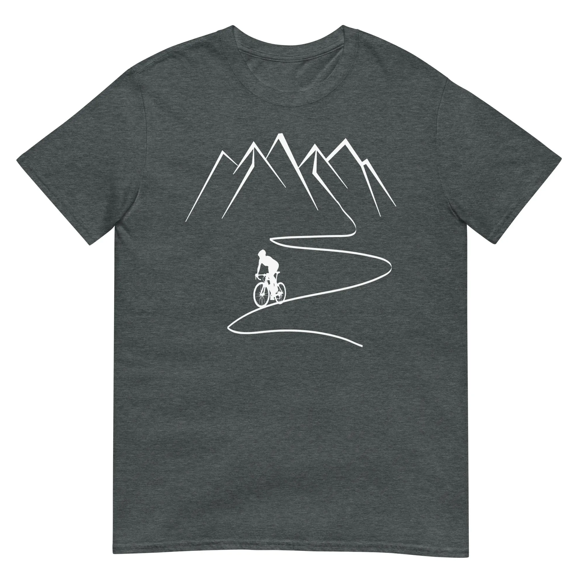 Berge - Kurve Linie - Radfahren - T-Shirt (Unisex)