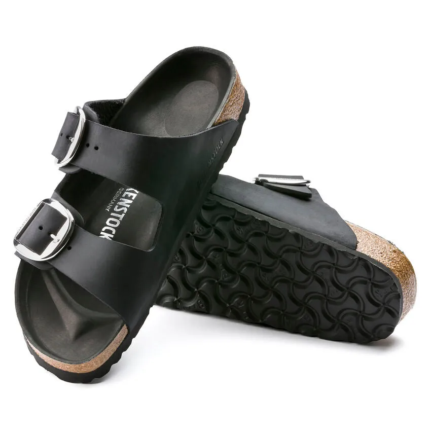 Birkenstock oiled leather arizona big buckle  1011075 black