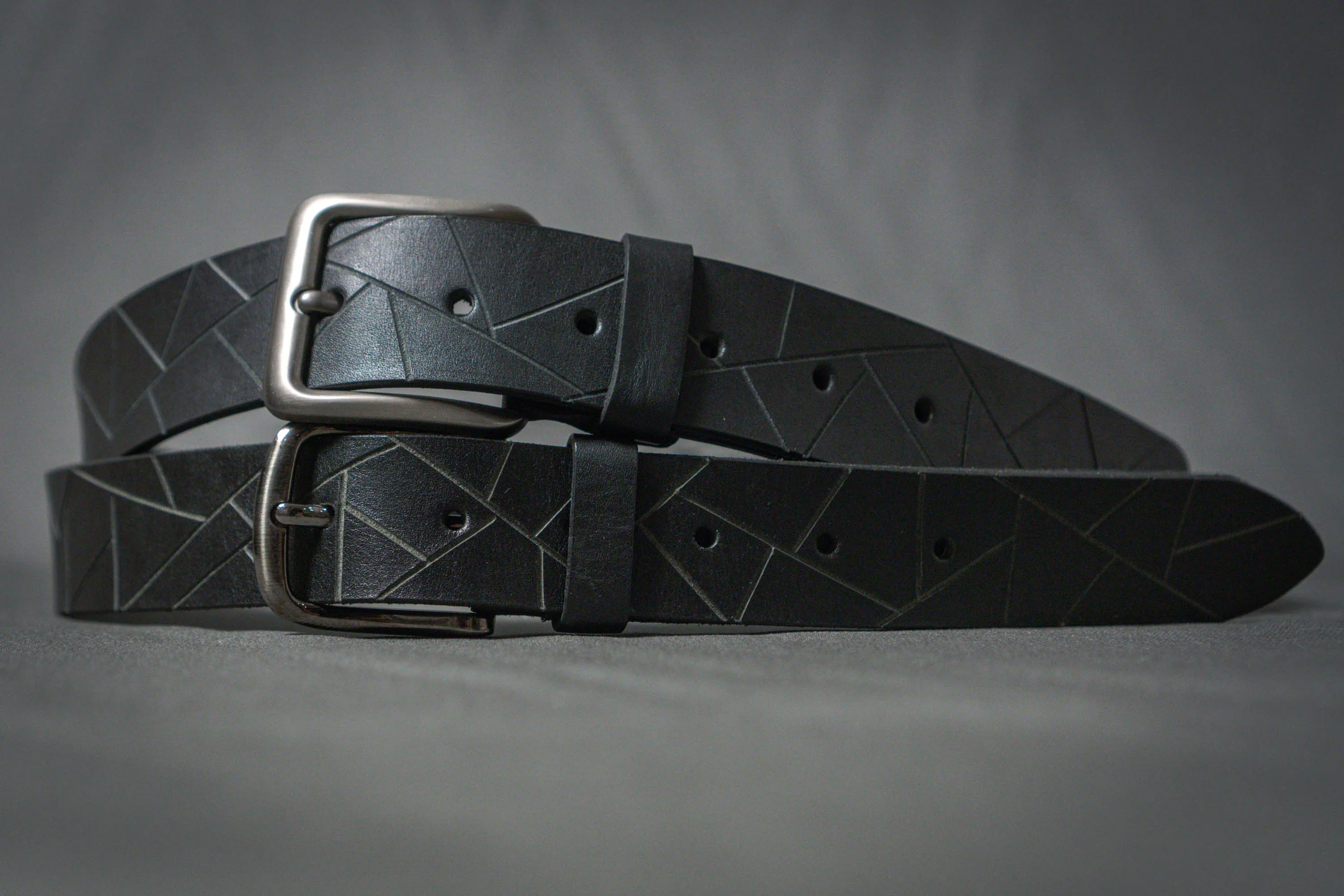 Black Leather Belt 38mm/43mm | Men Women | Handcrafted | Personalization Available