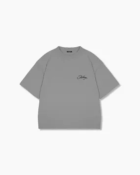 Box Tee - Pebble