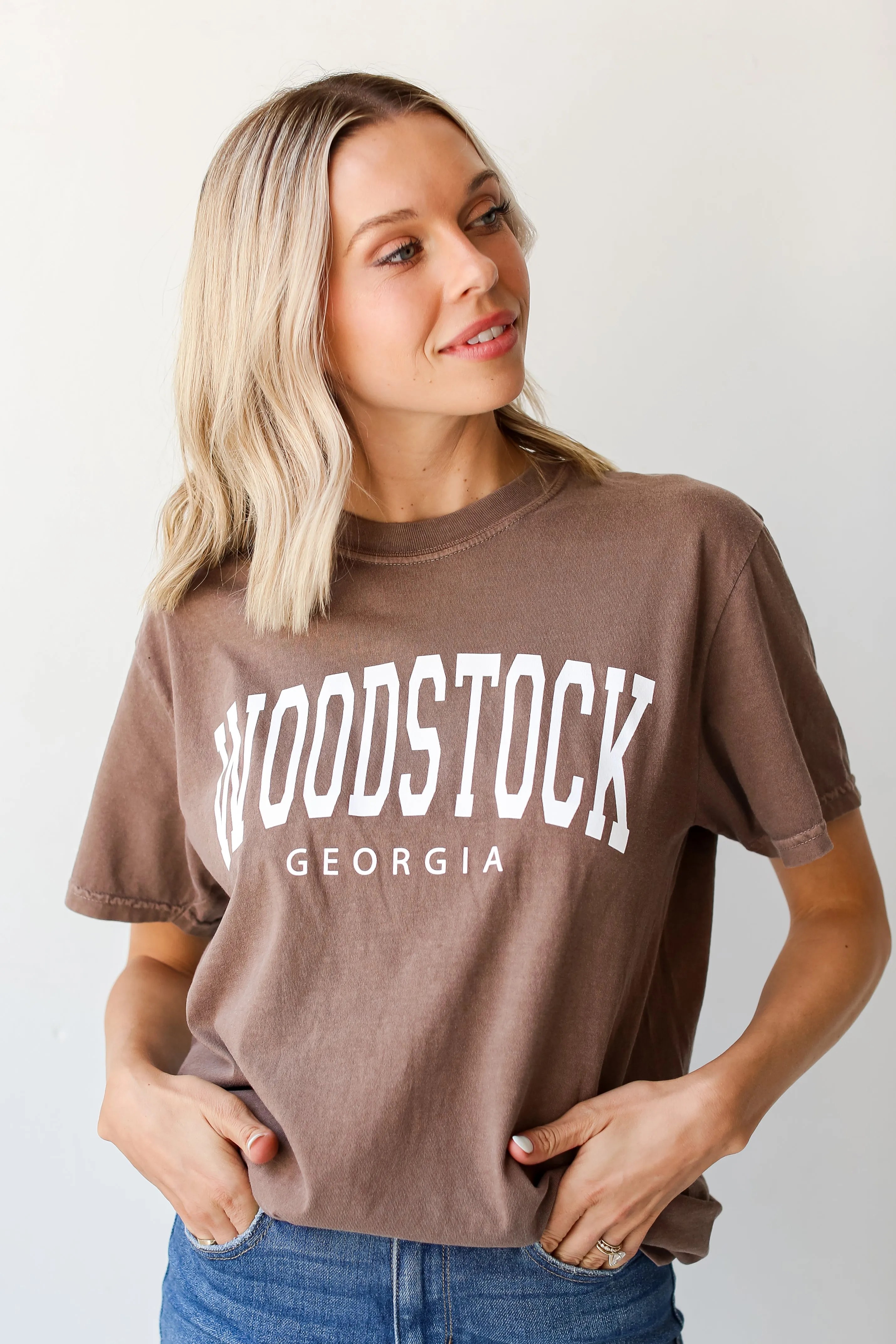 Brown Woodstock Georgia Tee