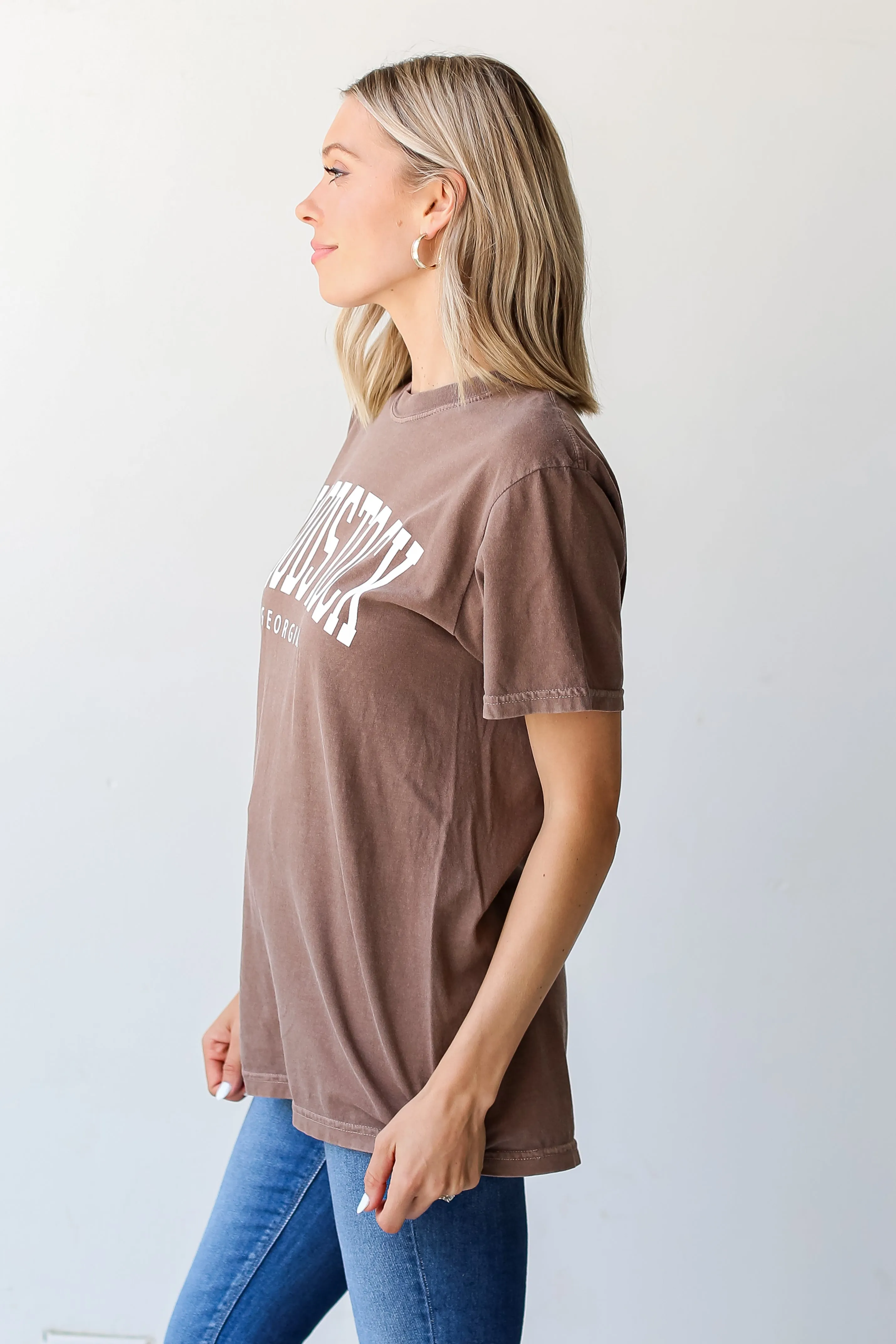 Brown Woodstock Georgia Tee