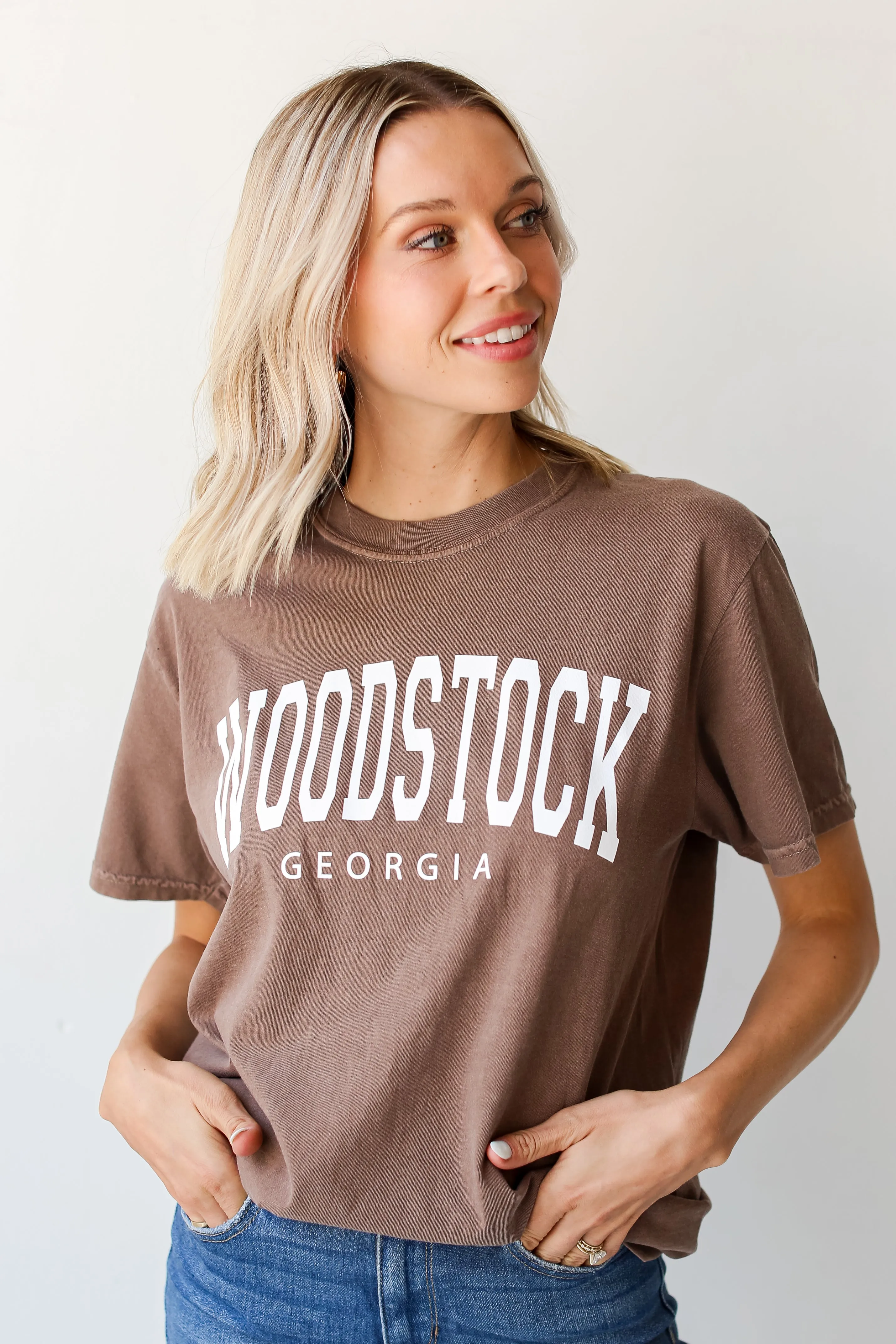 Brown Woodstock Georgia Tee