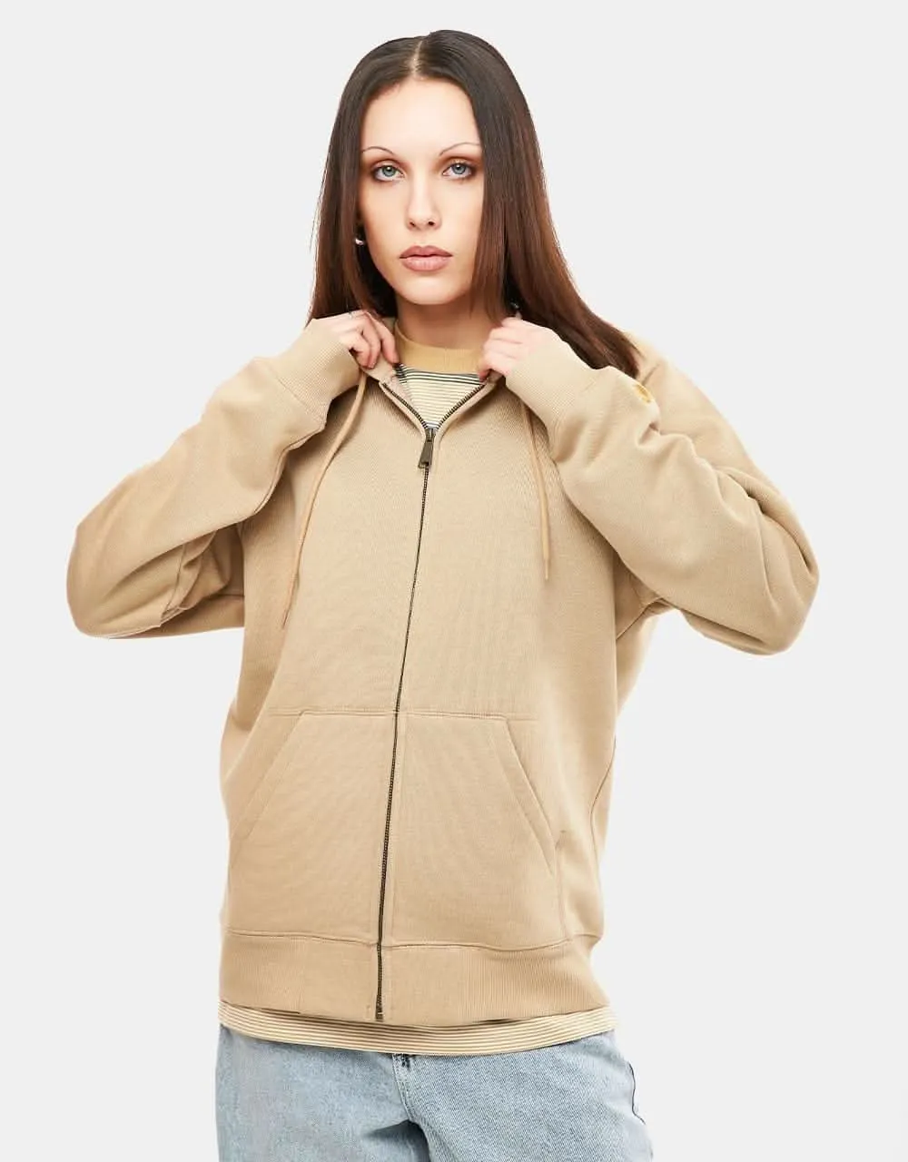 Carhartt WIP Hooded Chase Jacket - Sable/Gold