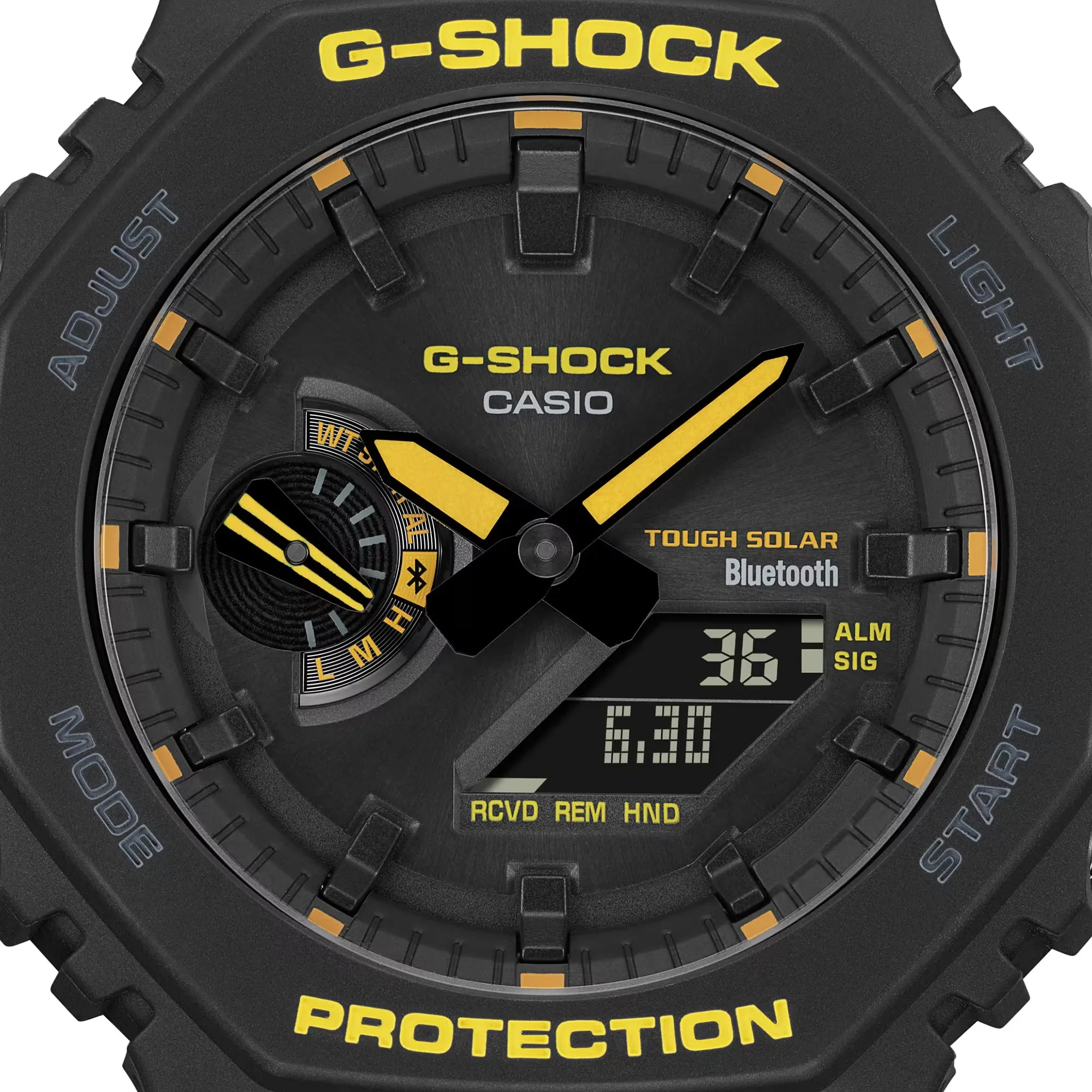 Casio G-Shock Caution Yellow Solar Bluetooth 2100 CasiOak GAB2100CY-1A Watch