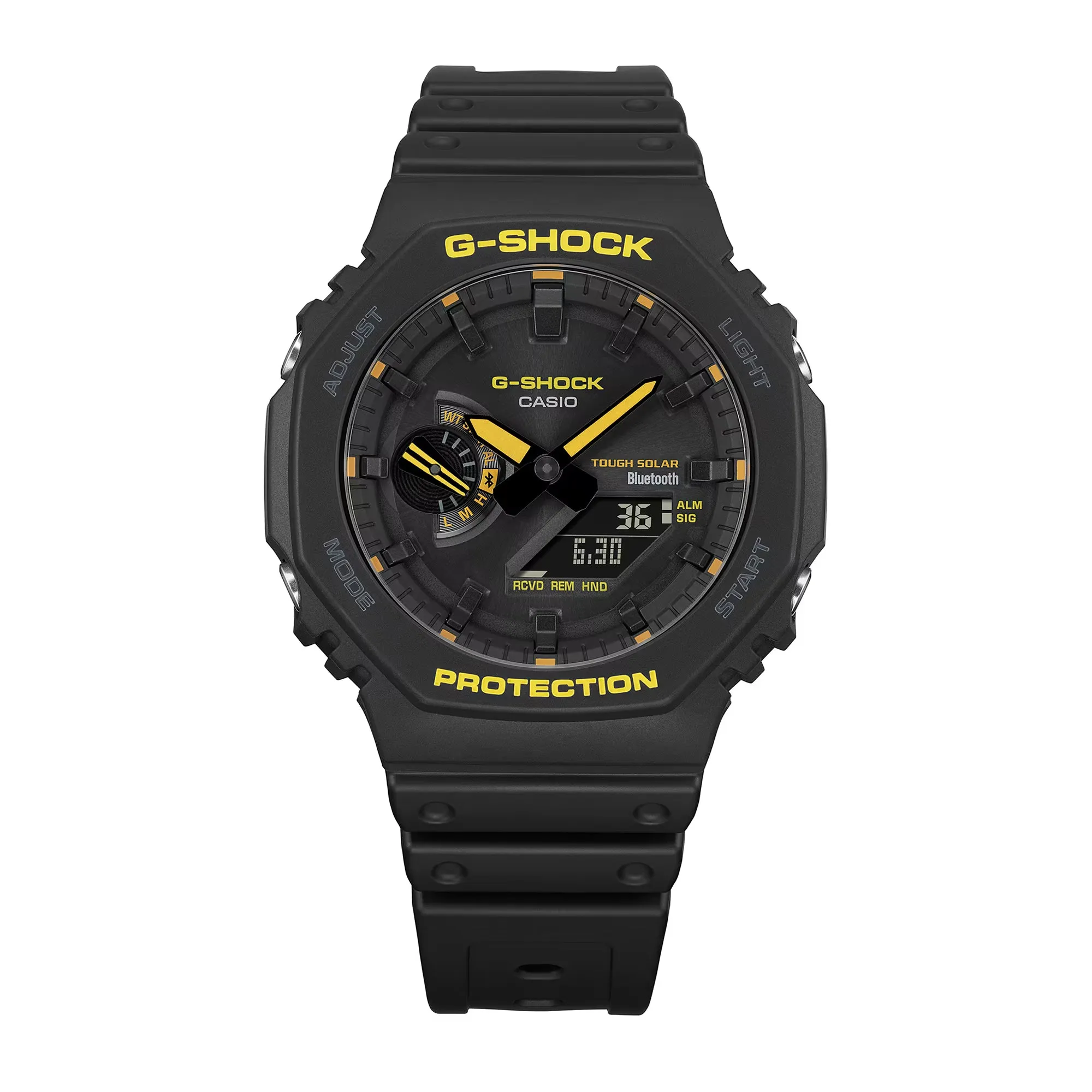 Casio G-Shock Caution Yellow Solar Bluetooth 2100 CasiOak GAB2100CY-1A Watch