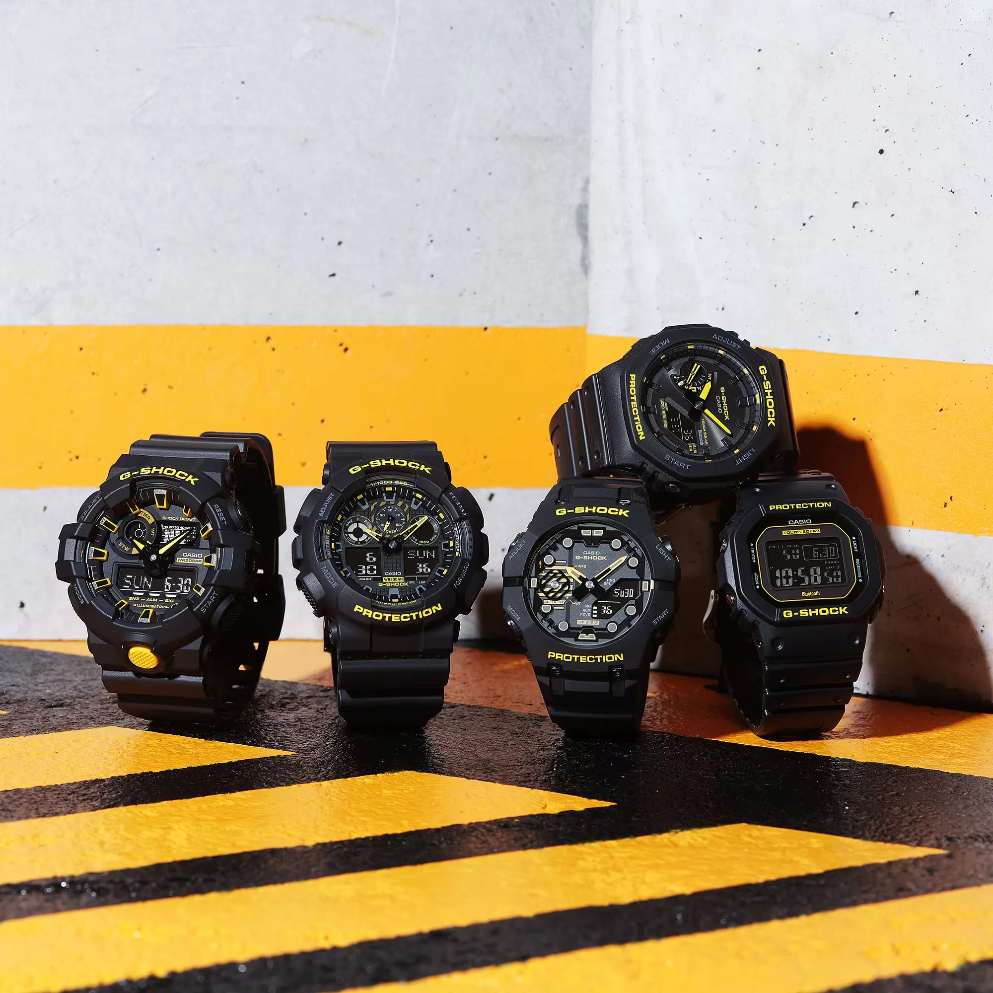 Casio G-Shock Caution Yellow Solar Bluetooth 2100 CasiOak GAB2100CY-1A Watch