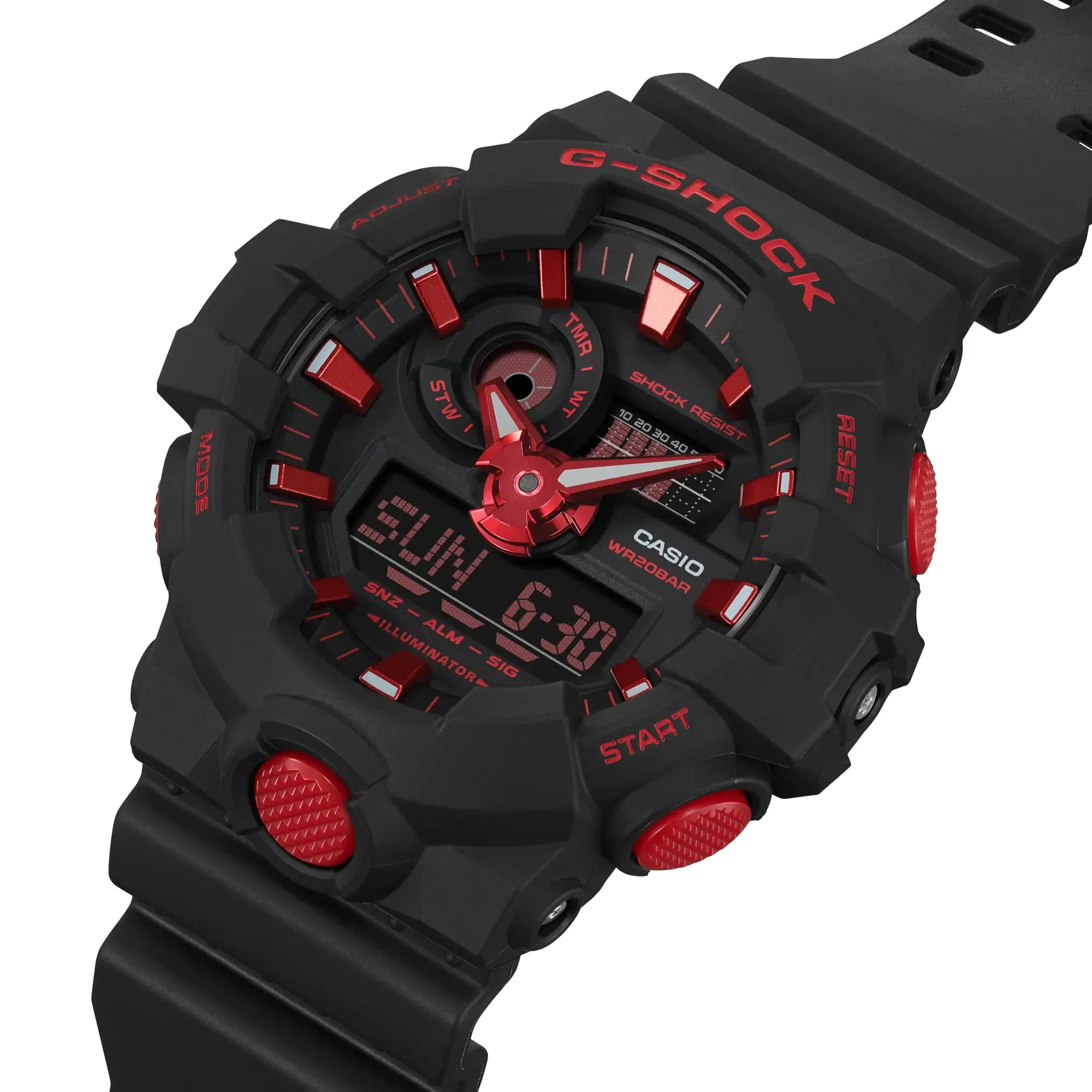 CASIO G-SHOCK GA700BNR-1A Ignite Red & Black Watch