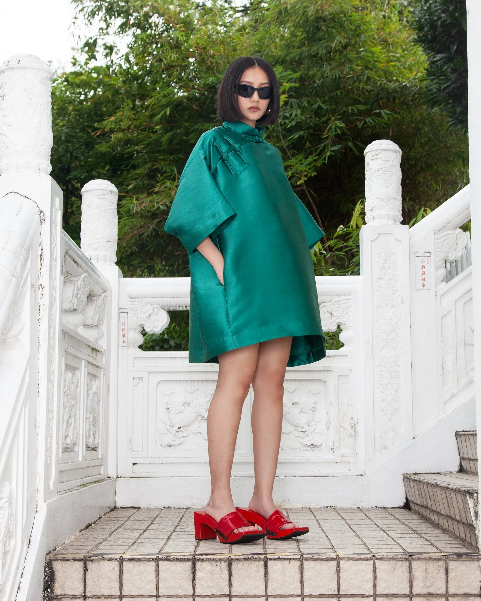 Cheongsam Oversaiz (Emerald)