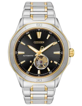 Citizen Mens Signature Automatic Octavia - Black Dial - Two-Tone - Bracelet