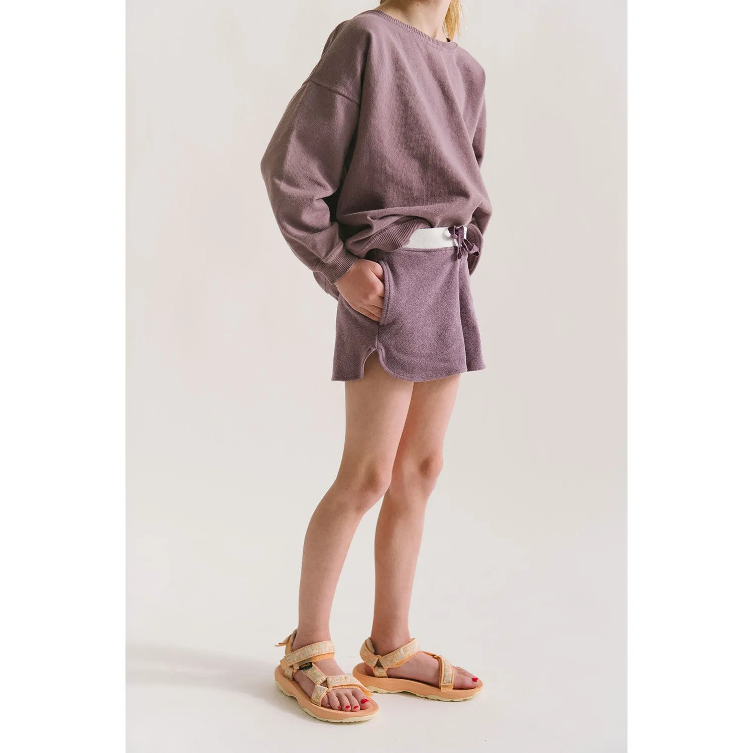 Cloud Shorts in Plum