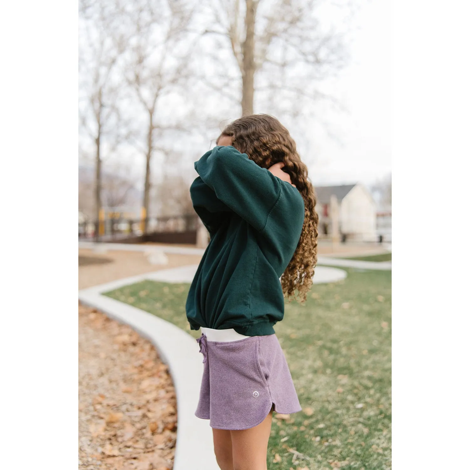 Cloud Shorts in Plum