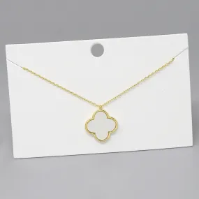 Clover Pendant Gold Dipped Necklace