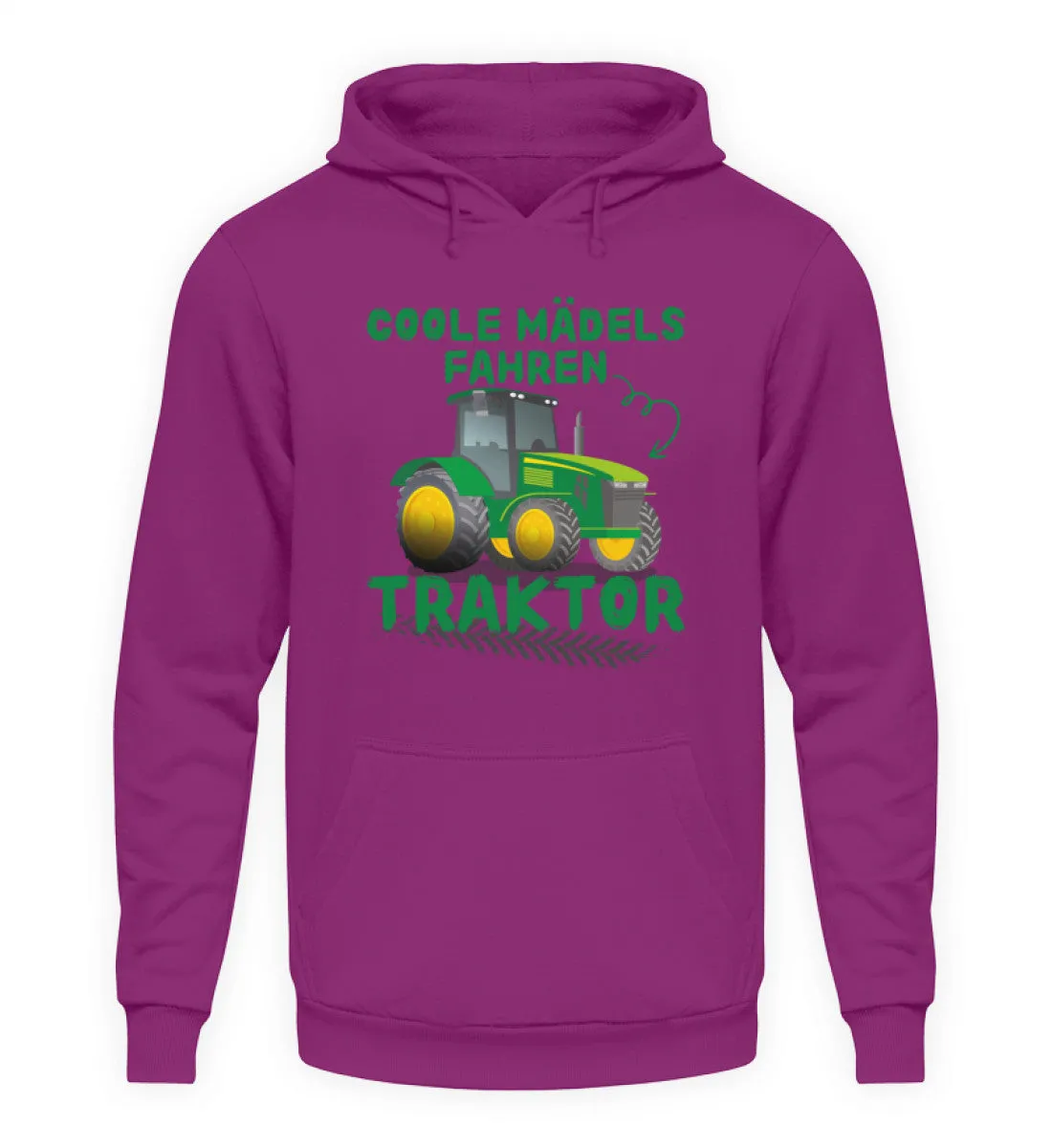 Coole Mädels fahren Traktor  - Unisex Kapuzenpullover Hoodie