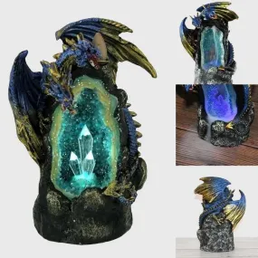 Crystal Cavern Dragon LED Backflow Incense Burner Nightlight