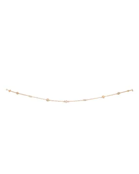 Daisy Charm Belly Chain- Gold