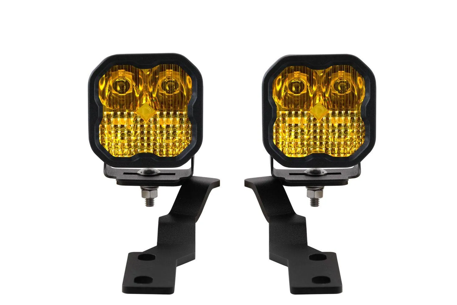 Diode Dynamics - Stage Series Backlit Ditch Light Kit for 2016-2022 Toyota Tacoma (Amber SS3 Sport)