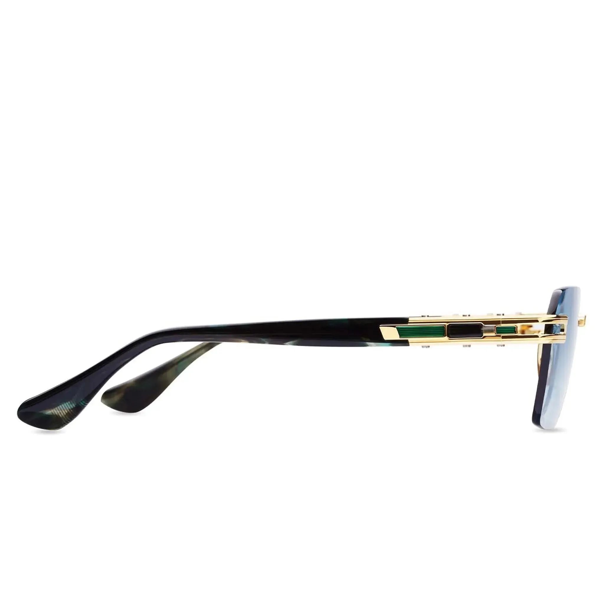 Dita Meta-EVO DTS147-A-03 Blue Gold Rimless Sunglasses