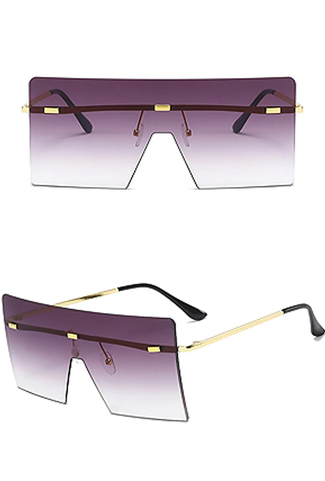 ELSKE - OVERSIZE OMBRE SUNGLASSES