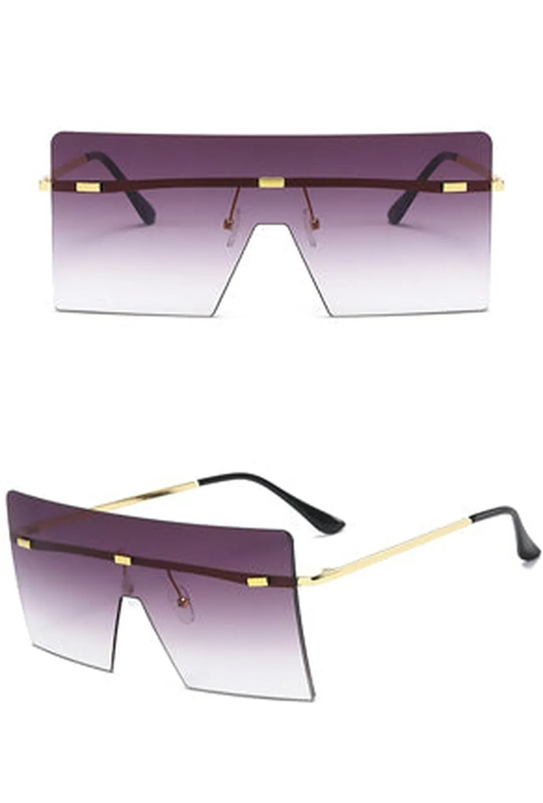 ELSKE - OVERSIZE OMBRE SUNGLASSES