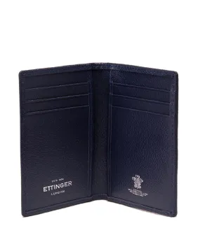 Ettinger Marine Blue Capra Leather Slim Card Case