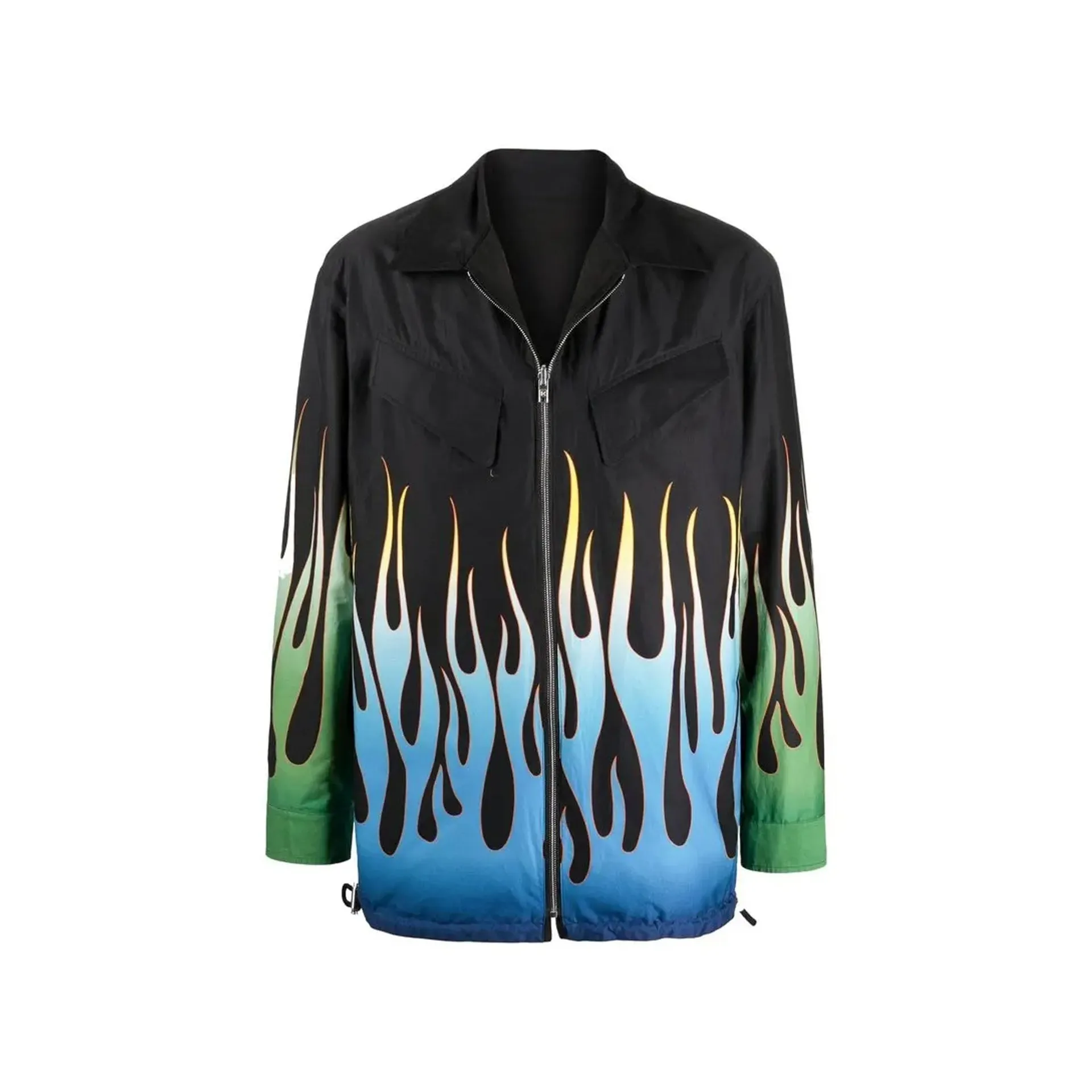 Flame Print Reversible Jacket