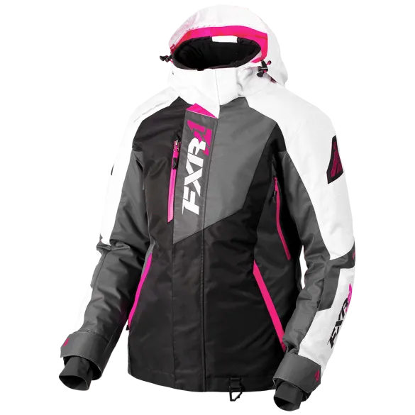 FXR Vertical Pro Womens Jacket Black/Charcoal/Fuchsia