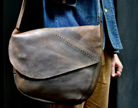 Gaucho Bag  | brown | rev cordovan