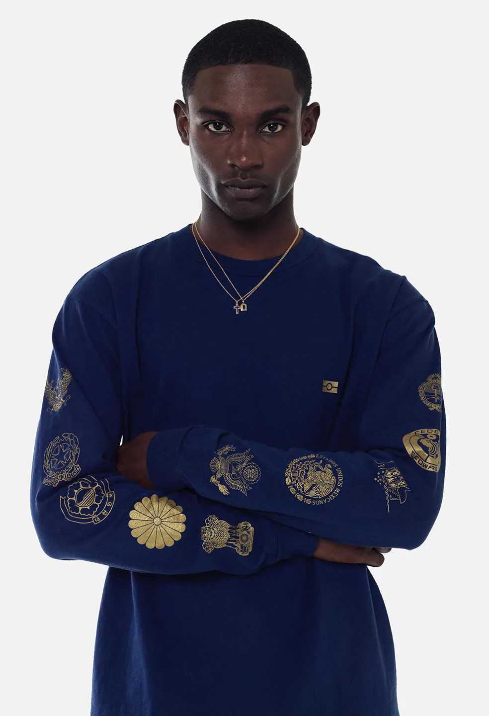 Global Entry Ls University Tee / Navy