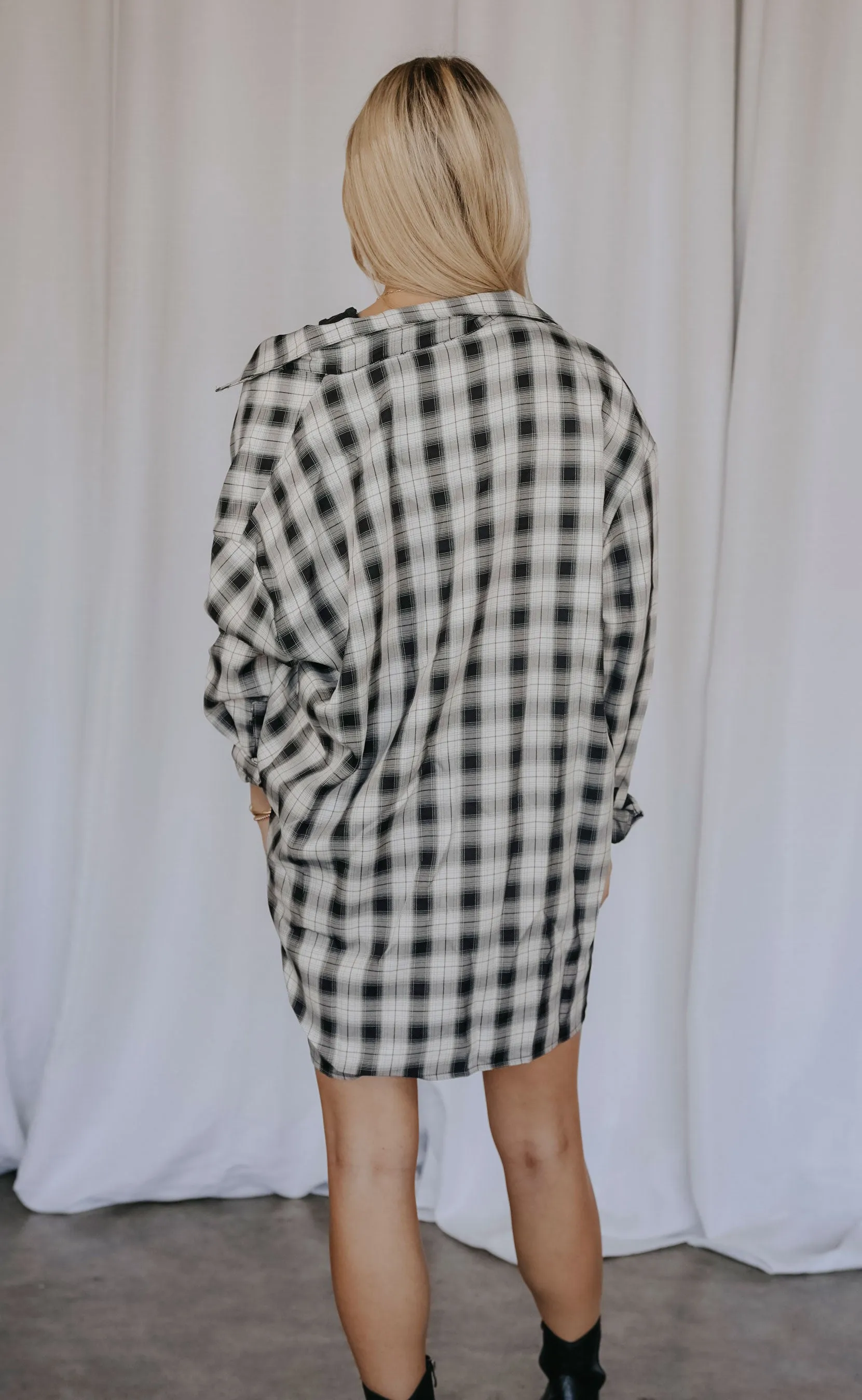 good company shirt dress - black