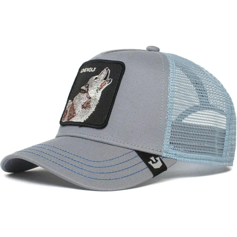 Goorin Bros The Lone Wolf Trucker Hat (Pewter)