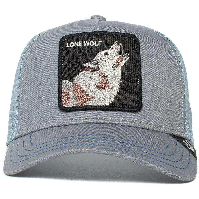 Goorin Bros The Lone Wolf Trucker Hat (Pewter)