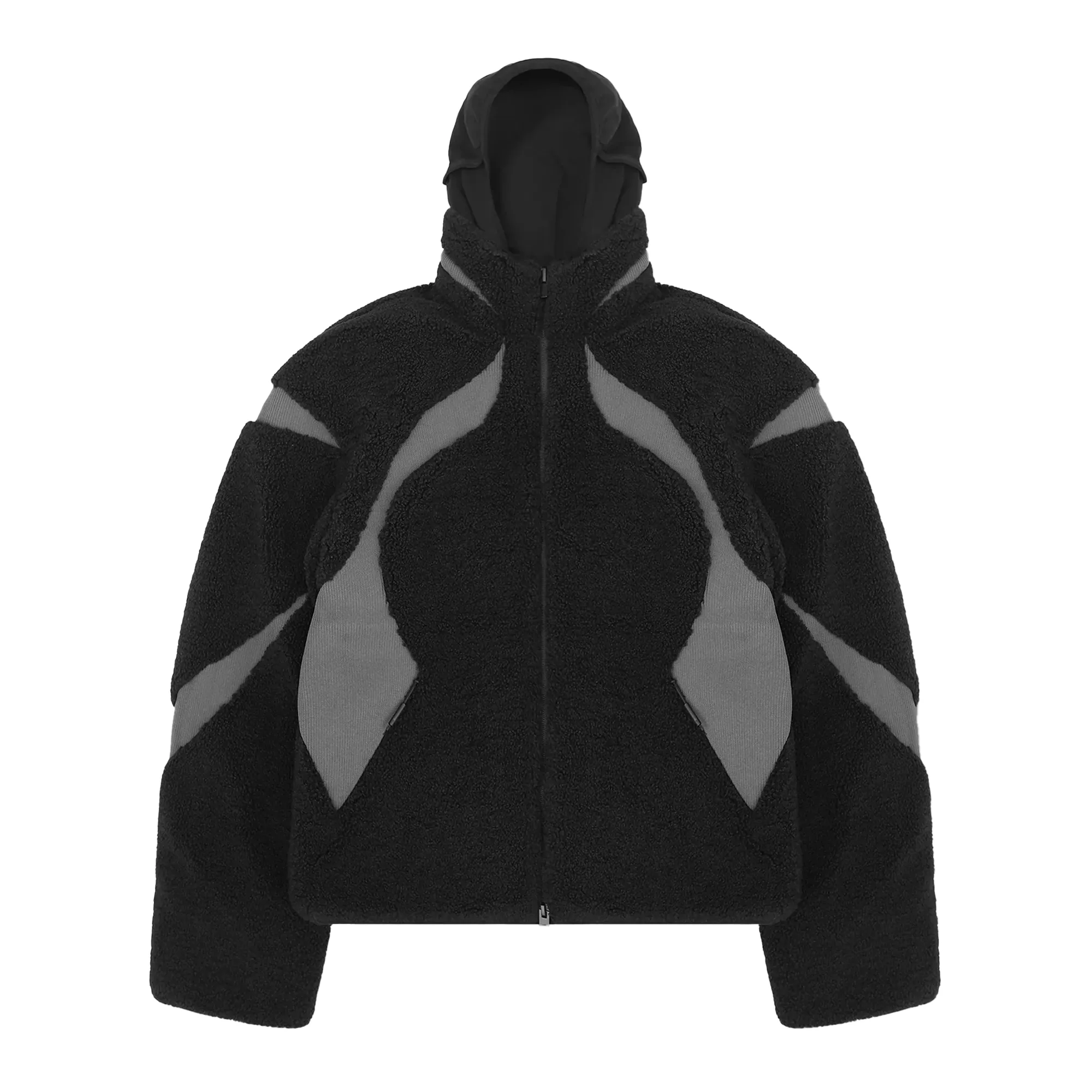 Heliot Emil Custos Fleece Jacket Grey/Black