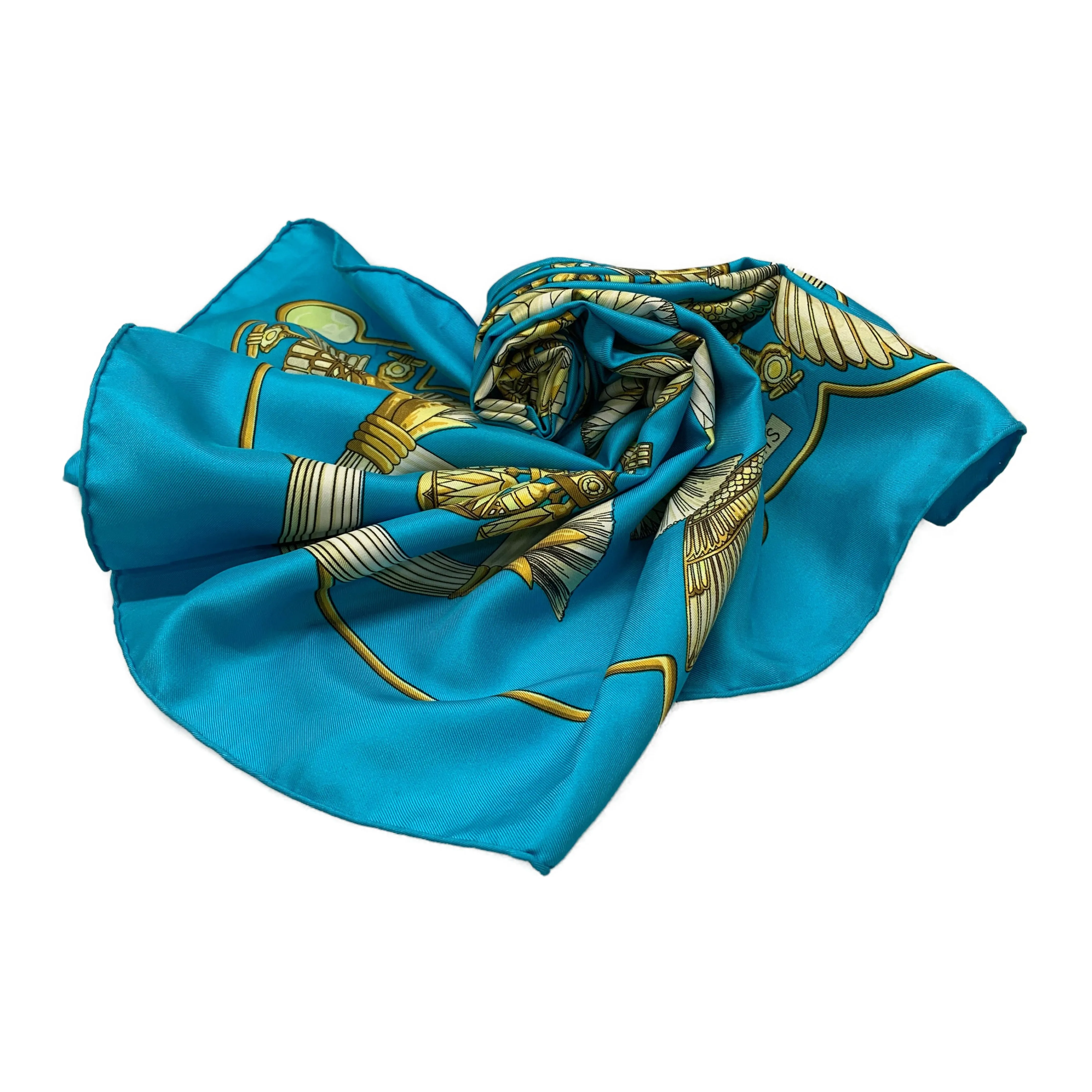 #HERMES/Scarve/BLU/Silk/All Over Print