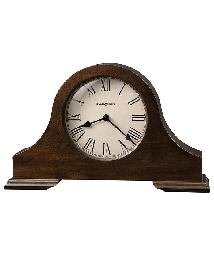 Howard Miller Humphrey Tambour Mantel Clock - Hampton Cherry - Aged Dial