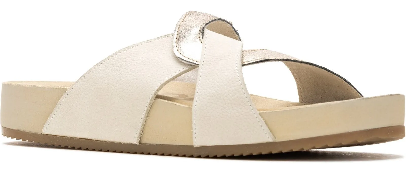 Hush Puppies Mylah Womens Leather Slide Sandal